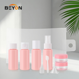 Customized Plastic Leak-Proof Toiletry Containers Kit Empty Bottles Tube Refillable Portable Travel Bottle Set for Cosmetic