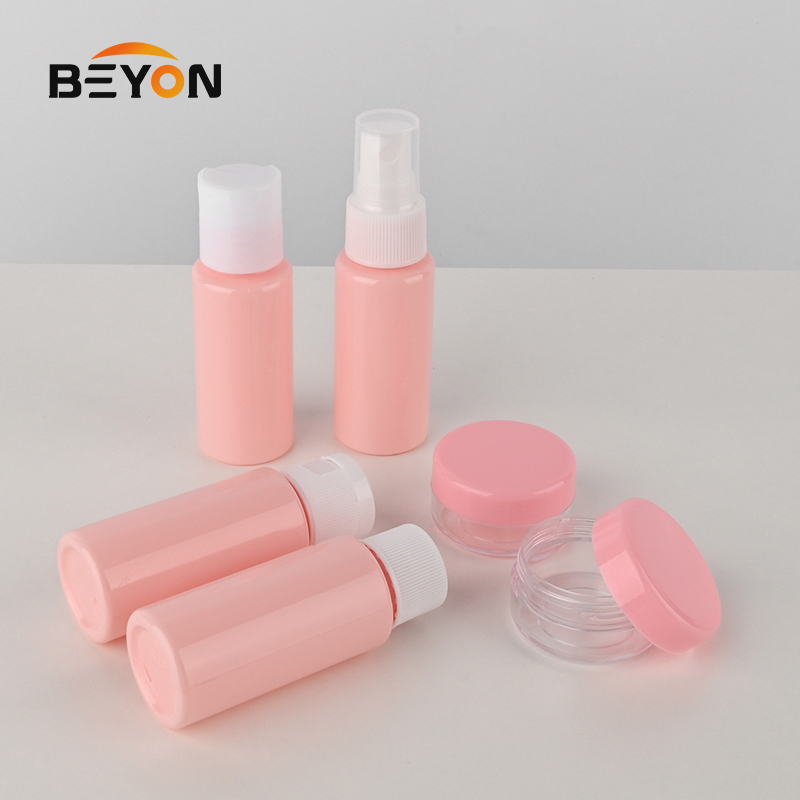 Customized Plastic Leak-Proof Toiletry Containers Kit Empty Bottles Tube Refillable Portable Travel Bottle Set for Cosmetic