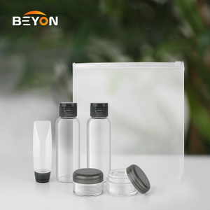 Wholesale Proper Price Travel Bottle Set For Cosmetic Packaging, Plastic Travel Set Cosmetic Container, Travel Kit