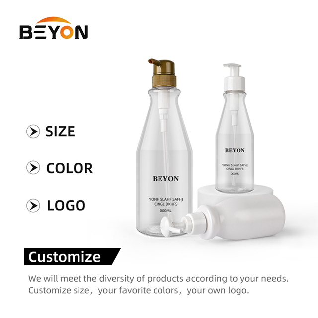 luxury shower gel pump plastic lotion bottle packaging shampoo and conditioner bottles for hair 180 250 720 ml 
