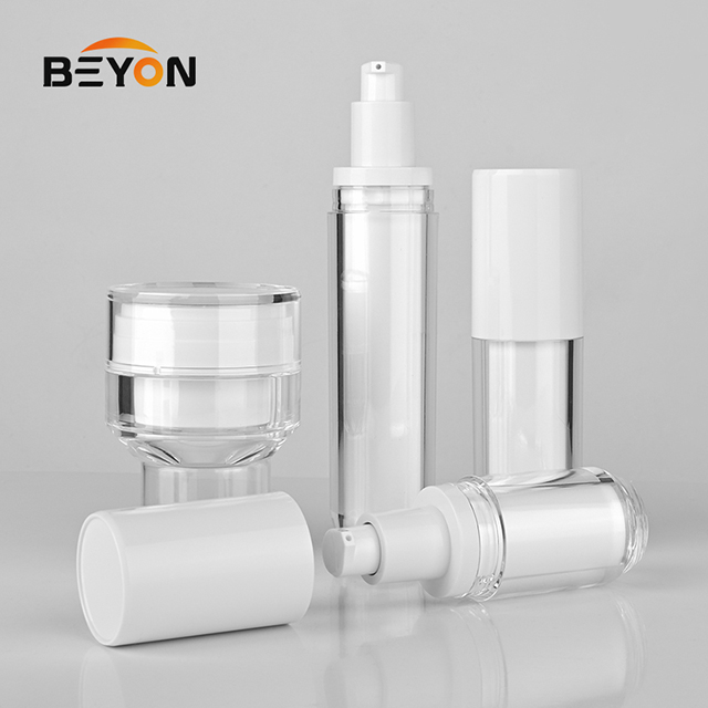20ml 30ml 50ml Acrylic Cosmetic Packaging Customized Color Airless Bottle 