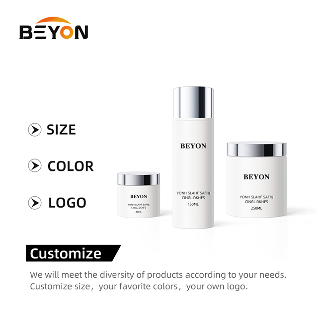 Supplier Wholesale Cosmetic Packaging Cream Jar 150ml PET Airless lotion Hair Cream Pump Bottle 